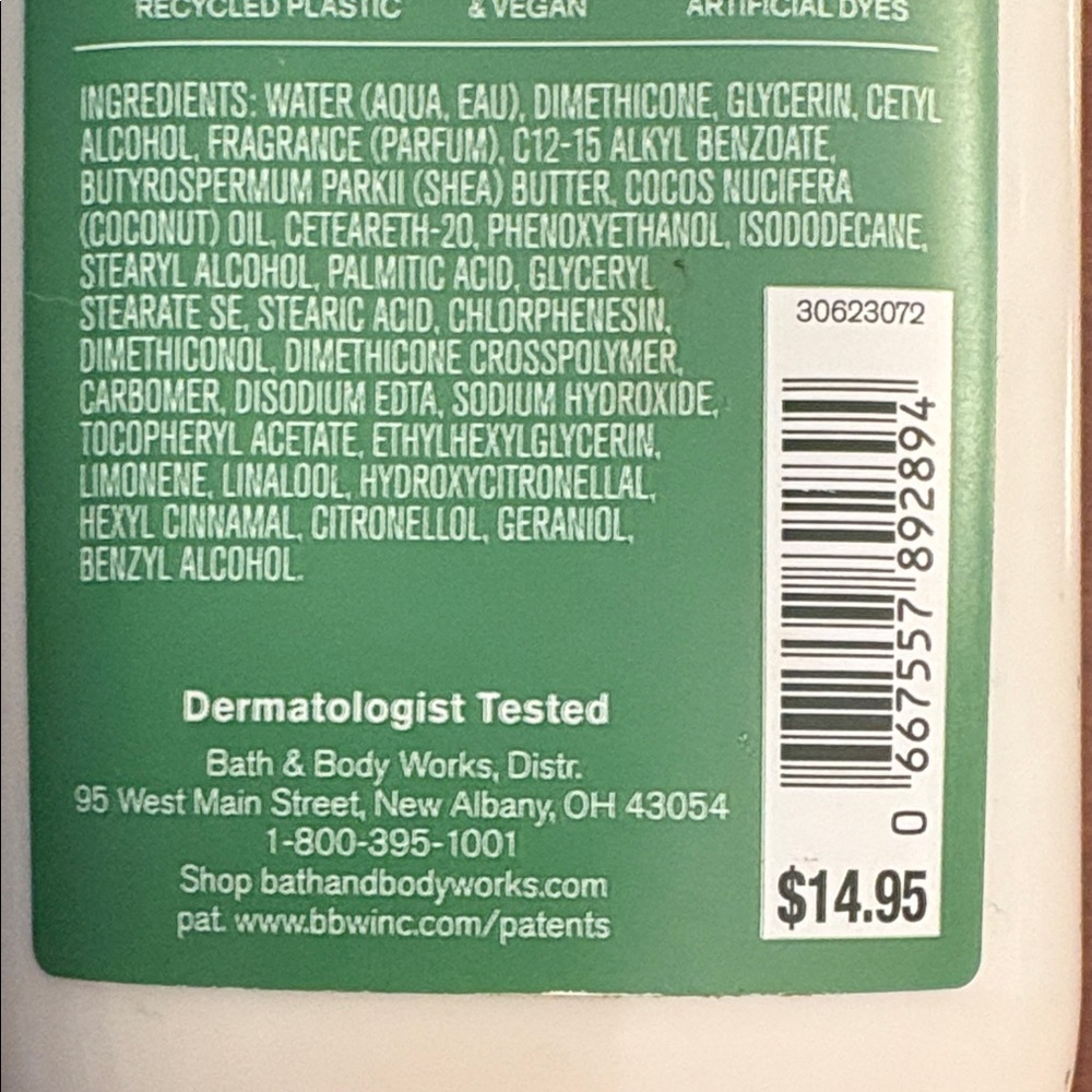 Bath & Body Works Watermelon Mojito Nourishing Lotion 8oz - Picture 2 of 3